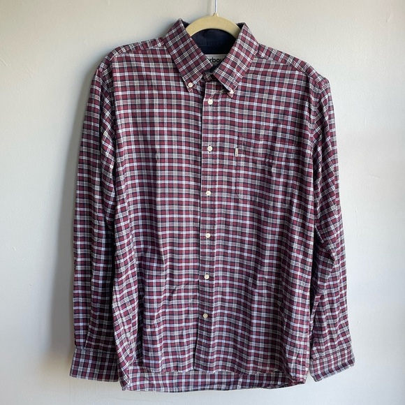 Barbour • Red & Blue Bisley Long Sleeve Button Down Flannel | Size M* - Picture 1 of 9